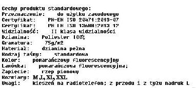 Kamizelka odblaskowa L