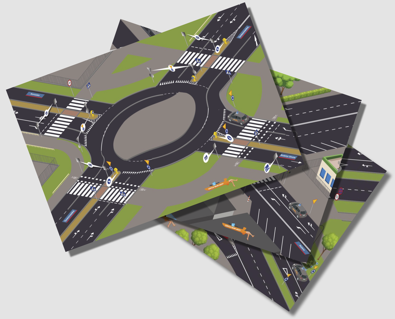 Komplet skrzyżowań egzaminacyjnych z twojego miasta