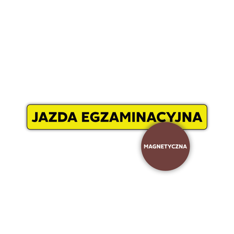 Naklejka “Jazda egzaminacyjna” 8/58 (magnetyczna)