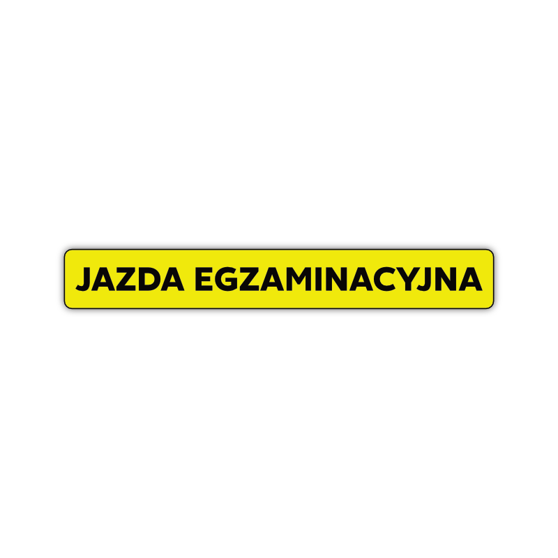 Naklejka “Jazda egzaminacyjna” 8/58 (klejona)