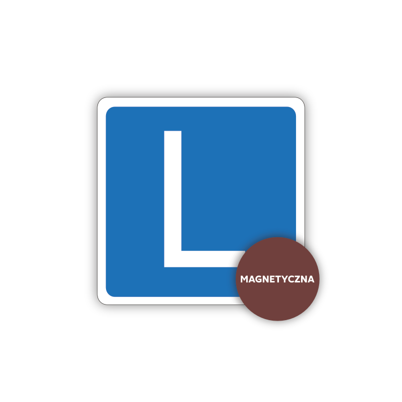 Naklejka “L” 30/30 (magnetyczna)