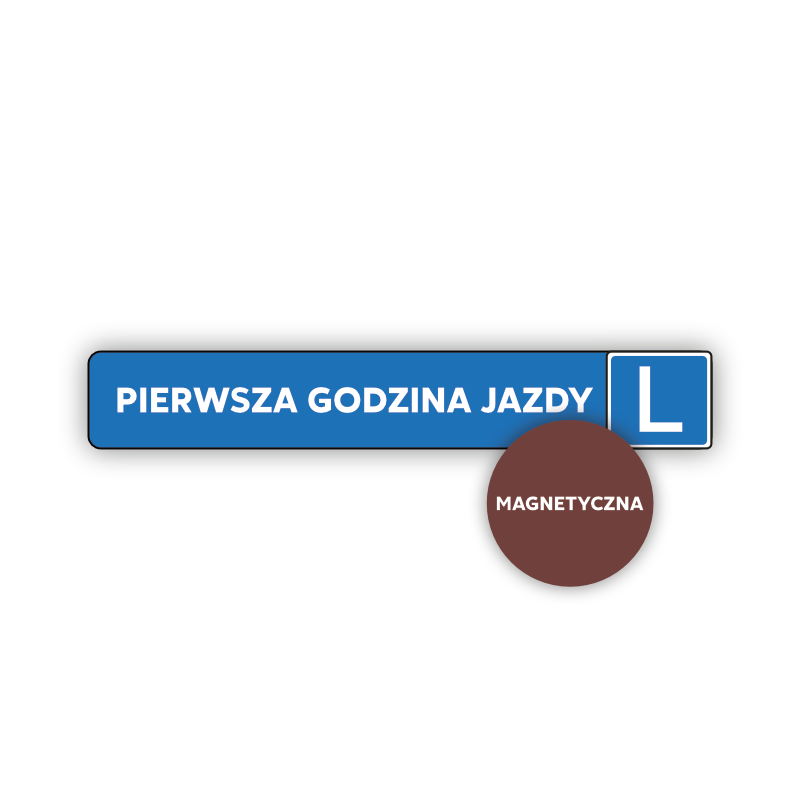 Naklejka “Pierwsza godzina jazdy” 7/45 (magnetyczna)