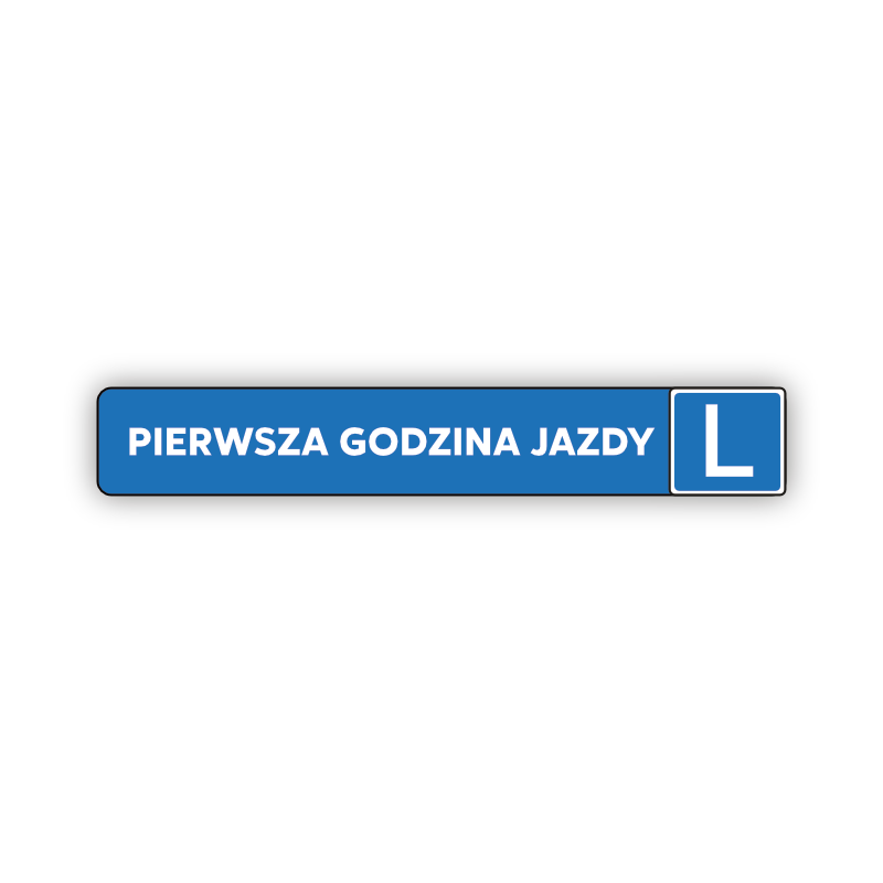 Naklejka “Pierwsza godzina jazdy” 7/45 (klejona)