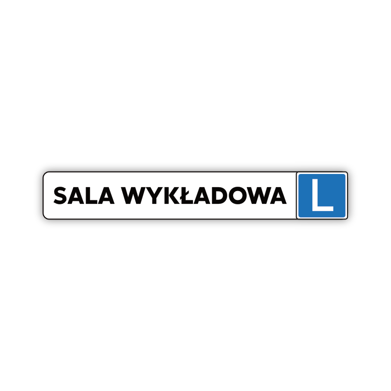 Naklejka “Sala wykładowa” 7/45 (klejona)